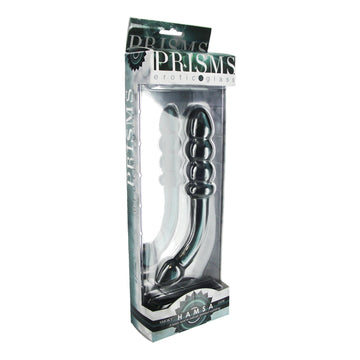 Hamsa Glass Dildo - Smoky Jade