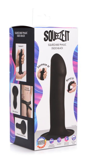 Squeezable Phallic Dildo