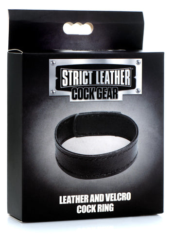 Leather And Velcro Cock Ring