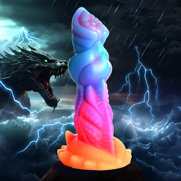 Aqua-cock Glow-in-the-dark Silicone Dildo