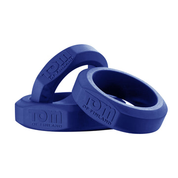 Tom Of Finland 3 Piece Silicone Cock Ring Set